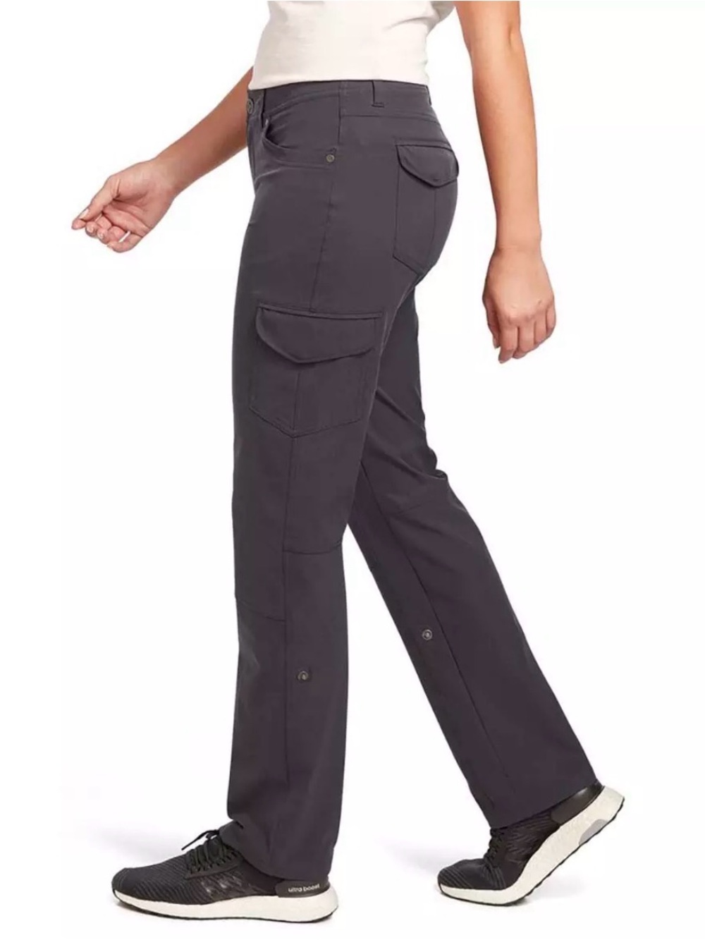 Kuhl Women's Freeflex Roll-Up Pants Charcoal Gray Size 12 - Picture 3 of 9